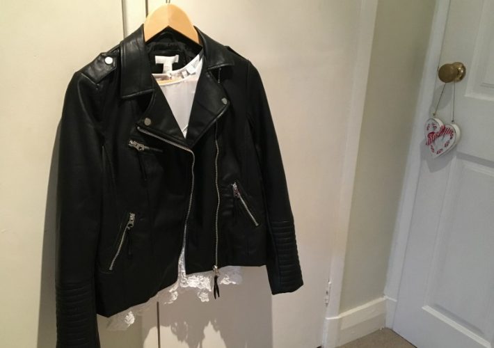 Faux Leather Jacket H&M
